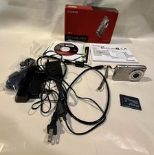 Casio EXILIM EX-S770 D Silver 7.2 MP Digital Camera w/ Accessories & Box TESTED