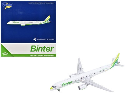Embraer E195-E2 Commercial Aircraft ''Binter Canarias'' (EC-OEA) White with Green