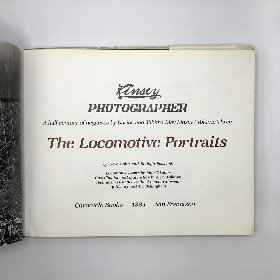 Kinsey Photographer: The Locomotive Portraits Volume 3 1988 Hardcover Book - Image 3 of 4