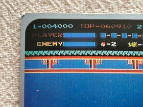 Spartan X 1985 Menko Mini Card 258 Family Computer Amada Nintendo Game Japan