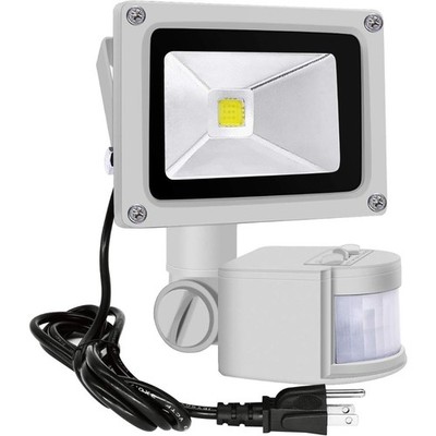Z Sensor Flood Lights Outdoor,10W Induction LED Lamp, IP65 Waterproof Spotlight