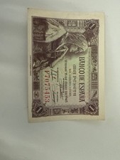 Spain 1 Peseta Banknote 1943 High Grade #66827