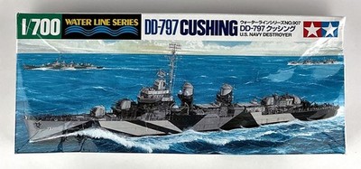 Tamiya 31907 US Destroyer Cushing DD-797 1/700 Scale Model Kit Crushed Box