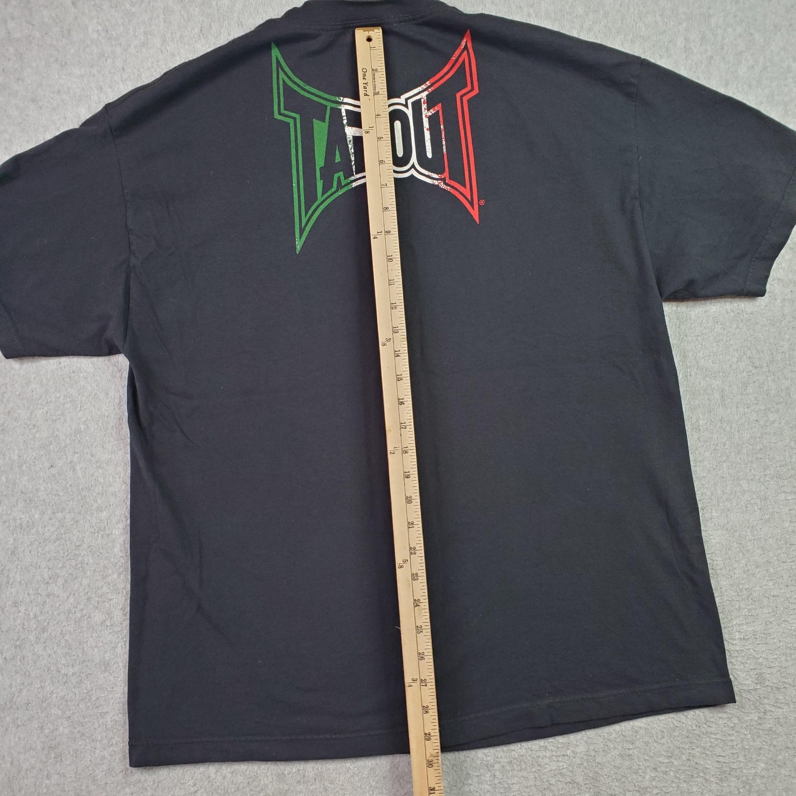 Tapout Shirt Mens XL Black Locos Mexican Flag Graphic MMA Short Sleeve Y2K