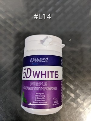 Croent 5D White Purple Teeth Whitening Powder Ice Double Mint Deep Cleaning 50g