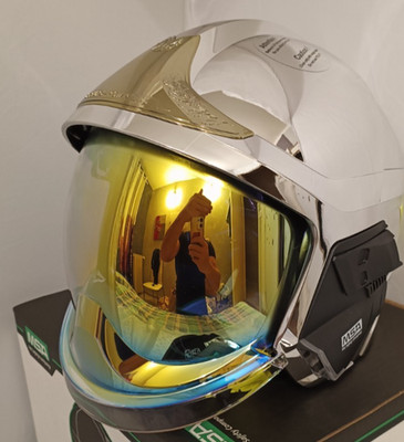 NEW FIRE HELMET F1XF MSA GALLET FIREFIGHTING FEUERWEHRHELM FIREMAN CASCO BOMBERO