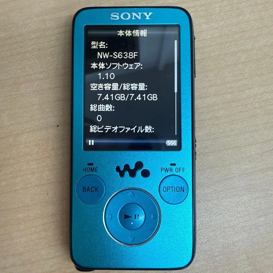 Sony Walkman NW-S638F bleu 8 Go lecteur de musique numérique 2 pouces TFT LCD...