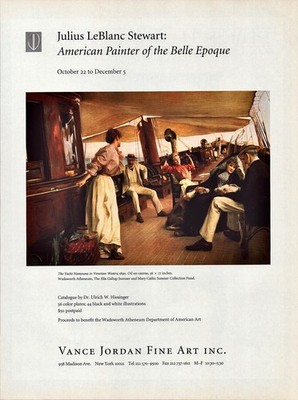 1998 JULIUS LeBLANC STEWART Art Gallery Exhibition 1-Page Magazine PRINT AD