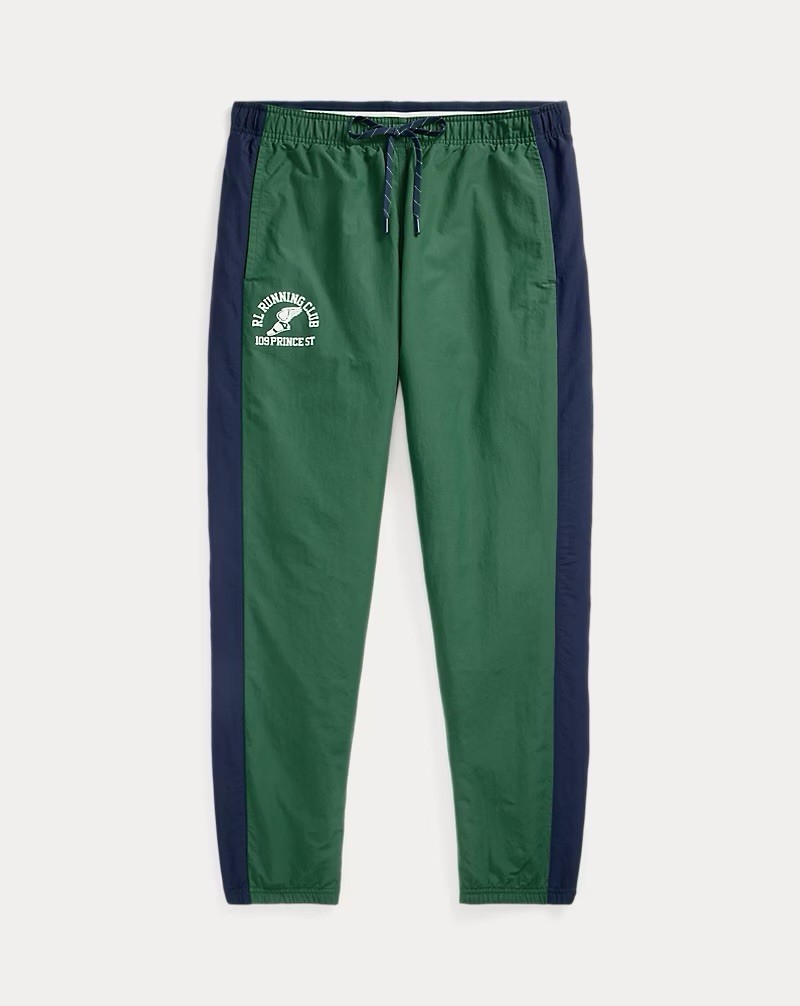 Ralph Lauren Polo Ripstop Graphic Track Pant Green Large RL