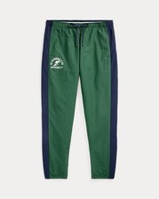 Ralph Lauren Polo Ripstop Graphic Track Pant Green Large RL Running Club P-Wing