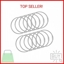 Pawfly Loose Leaf Binder Rings 2 Inch Smooth Steel Book Rings for Index Cards Fl