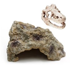 Anxingo Reptile Rock Cave Hideout for Snakes/Geckos/Lizards/Turtles S 