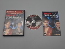 Resident Evil Code: Veronica x Greatest Hits (PlayStation 2, PS2) Cib - Tested!