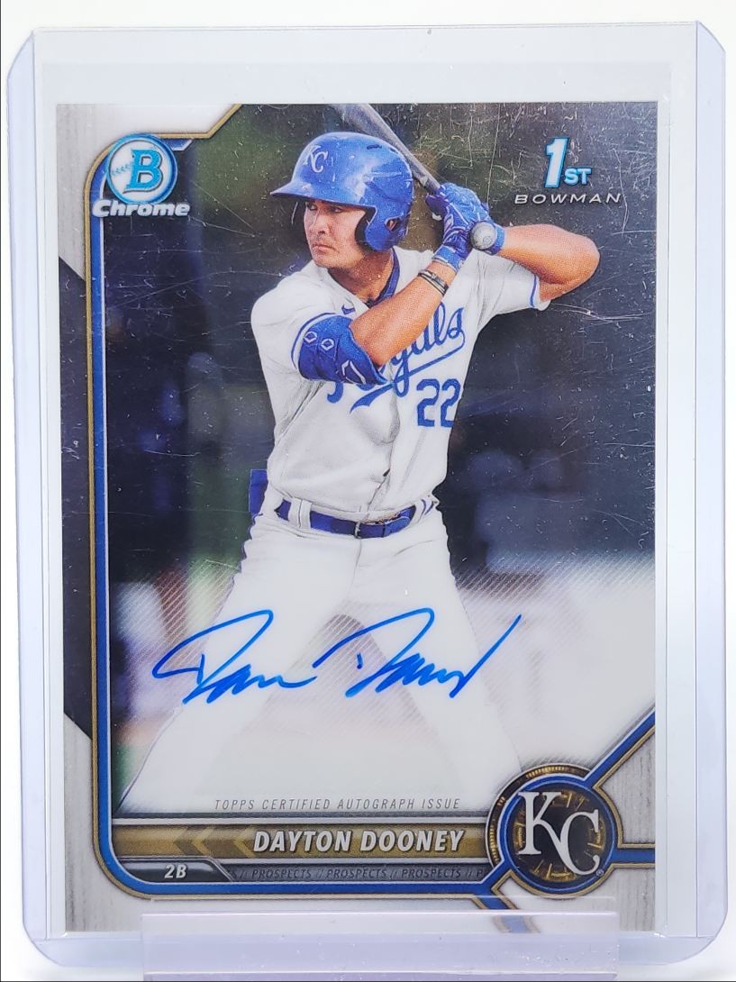 DAYTON DOONEY 2022 BOWMAN CHROME 1ST AUTOGRAPH ROYALS AUTO Q4854