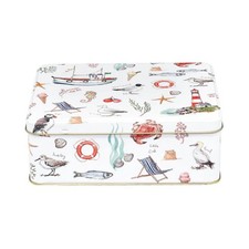 Small Metal Tin Storage Madeline Floyd Decorative Container With Lid