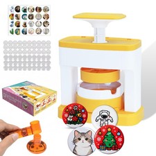 KEGOZ Button Maker Machine, 55mm Badge Maker Machine, DIY Badge Punch Press Set