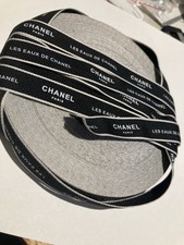 Authentic Chanel LE Black Les Eaux de Chanel Gift Wrap Ribbon 1M 3 Feet