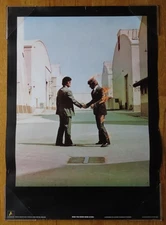 1975 Original WISH YOU WERE HERE Poster ROGER WATERS DAVID GILMOUR  SYD BARRETT