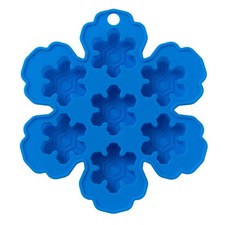 Bandeja de cubitos de hielo de vacaciones de silicona Chef Craft Select azul estándar funcional
