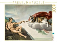 Calvendo Puzzle The Creation Of The Can Opener - Michelangelo - Painting With A