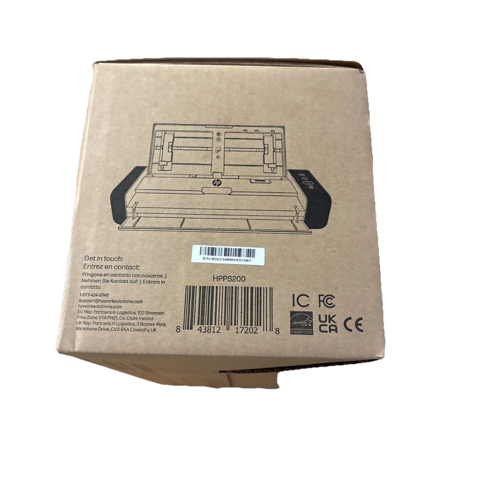 HP Compact Desktop Duplex USB Mobile Document & Photo Scanner HPPS200 - Image 3 of 4