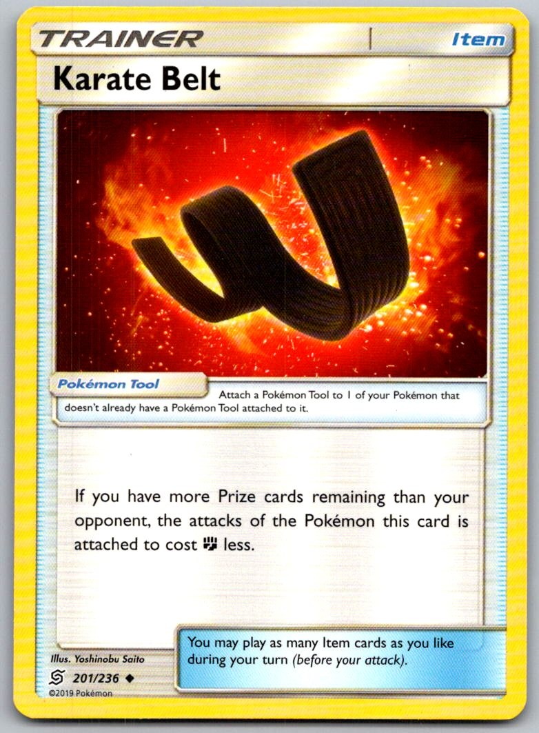 Karate Belt 201/236 Uncommon Unified Minds Pokemon Near Mint