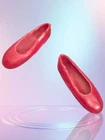Vintage Barbie SKIPPER Flats Shoe Japan Deep Red FUN TIME #1920 SHOES