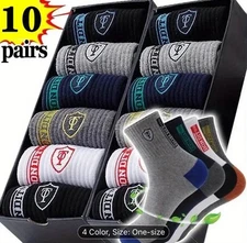10 Pairs Men’s Color Athletic Socks