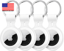 4 Pack for Airtag Holder Case Silicone Tracker Tags Keychain Waterproof Case Cov