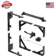 Fence Gate Kit Gate Hardware, 1 Set Anti Sag Gate Kit Gate Frame Cornor Brack...