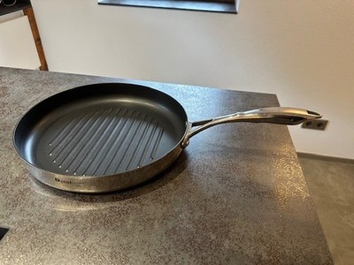 Tupperware Grillpfanne Chefserie 30 cm rund Edelstahl / Teflon beschichtet