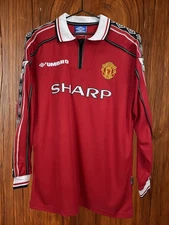 Manchester United 1998-99 Home Long Sleeve Jersey – Beckham #7