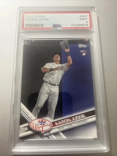 2017 Topps - Complete Set Variation Aaron Judge #287 Grey Jersey (RC)  PSA 9