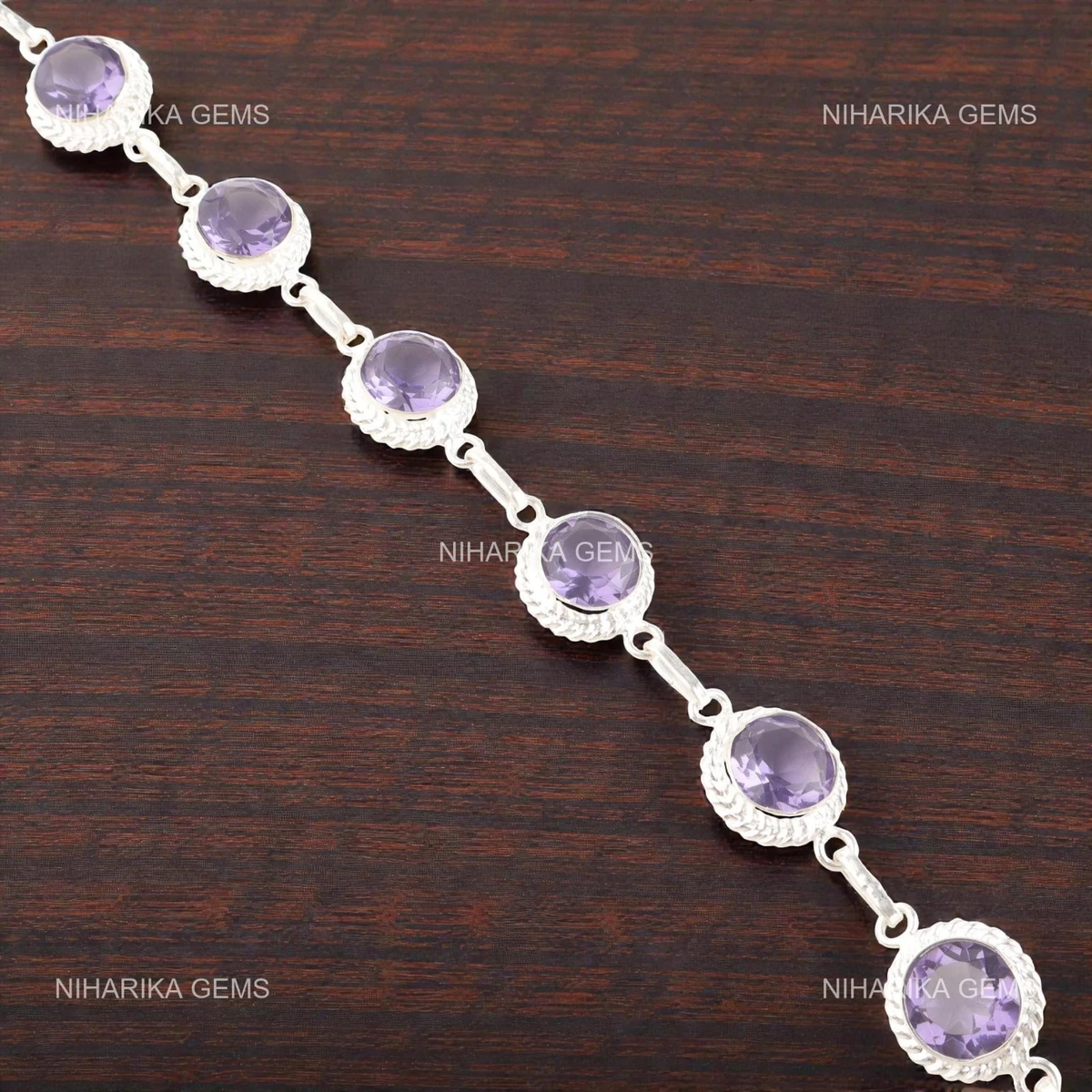 CDE Bracciale da donna in argento Sterling 925, con pietra di