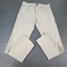 Johnnie O Atlas Pants Mens Size 36 x 30 Beige Stretch Golf Chinos