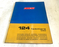 Fiat 124 Familiare Usa Bodywork Spare Parts Catalog Original Printed In Italy