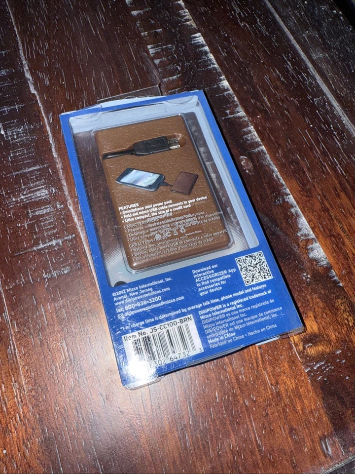 DigiPower JS-CCIP ChargeCard for Android Devices with Micro USB Connector - Brow - Image 2 of 3