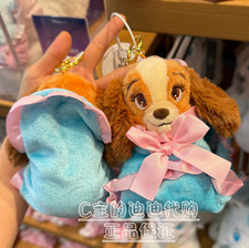 Genuine 2025 Disney Store 2025 Lady and the Tramp Cute Plush Keychain Gift New