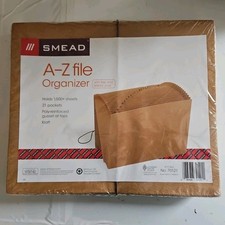 Kraft Expanding File Folder 21 Pockets Letter Size A-Z Indexing Organizer Smead