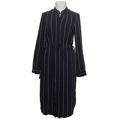 H&M, Blusenkleid, Größe: 34, Blau/Weiß, Polyester, Streifen, Damen #kIL