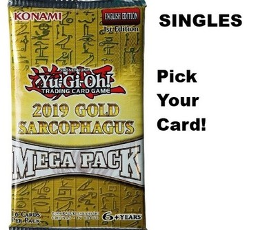 2019 Gold Sarcophagus Mega Pack (MP19) Singles 1st Ed. Super Ultra Secret Rares