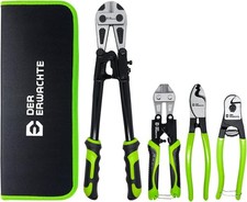 4-Piece Bolt Cutter Set   14" Heavy Duty  8" Mini Wire Cutters