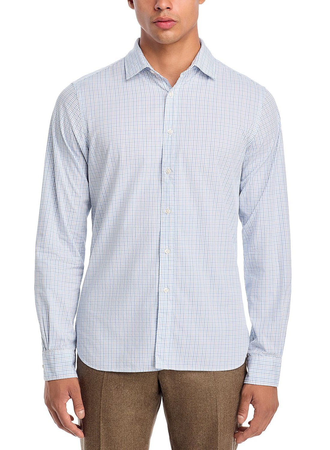 The Mens Store Приталенная рубашка на пуговицах среднего небесно-голубого цвета Multi - NWT за 98 долларов 6190₽