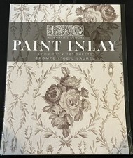 Iron Orchid Designs IOD TROMPE L  OEIL LAUREL Paint Inlay - Four 12x16 Sheets