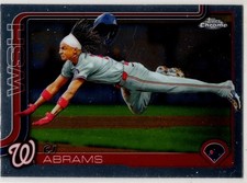 2025 Topps Chrome Baseball CJ Abrams No. 176 Washington Nationals