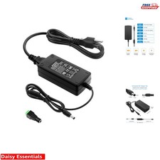 Portable 12V 5A Adapter with Secure Connections for LED Strips and CCTV Cameras