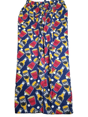 Open Trails Lounge Pants Men L Red Solo Cup Print Beer Pong Party AOP Fleece