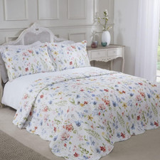 Image of Emma Barclay Spring - Quilted Patchwork Bedspread Set - Double