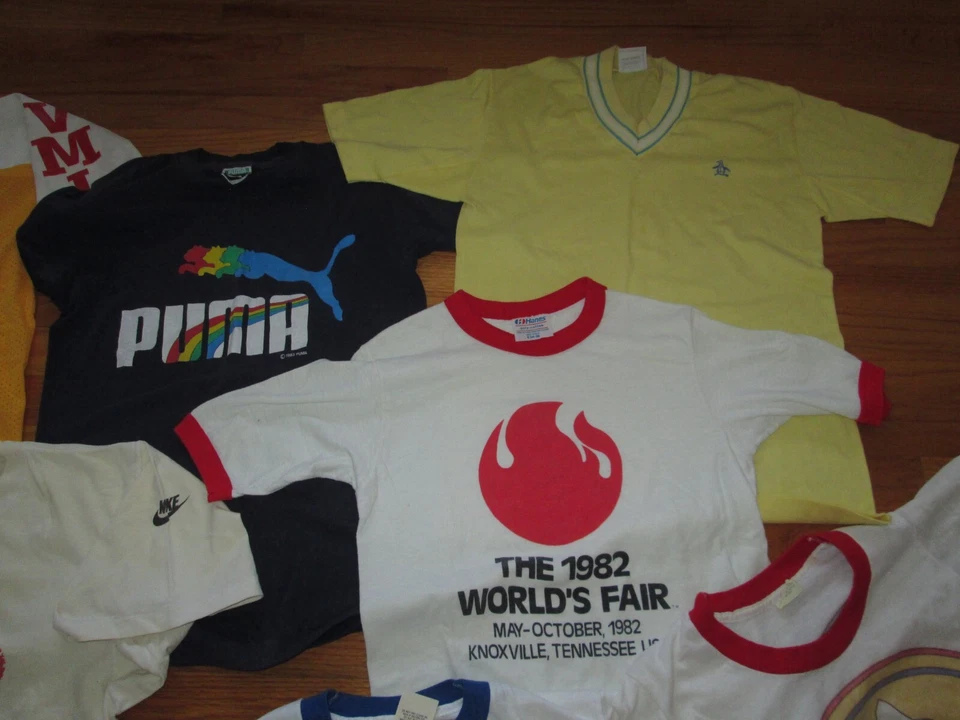 LOTE 10 Camisetas De Colección Años 80 90 Puntada Única Jordan Pantalla Estrellas Knoxville Timbre S Foto 4 de 4