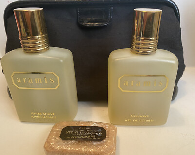 Vintage ARAMIS Splash Cologne Aftershave oz+ 40g soap+